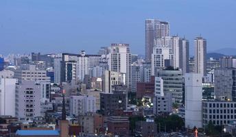 het landschap van yeongdeungpo-gu, seoul foto