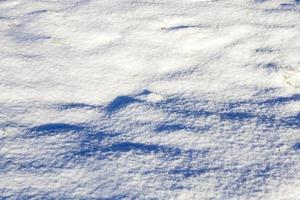 hobbels in de sneeuw, winter foto