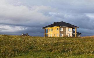 huis gemaakt van blok foto