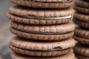 zoete koekjes met melkvulling foto