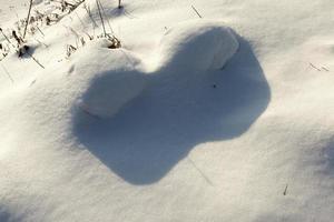 prachtige natuurverschijnselen van het winterseizoen foto