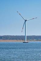 offshore windturbine, groene energie van de toekomst. hernieuwbare energievoorziening. energie foto