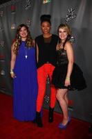 los angeles, 8 mei - sarah simmons, judith hill, amber carrington arriveert bij het voice season 4 top 12-evenement in het house of blues op 8 mei 2013 in west hollywood, ca. foto