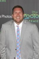 los angeles, 17 februari - nate torrence bij de première van zootopia in het el capitan theater op 17 februari 2016 in los angeles, ca foto