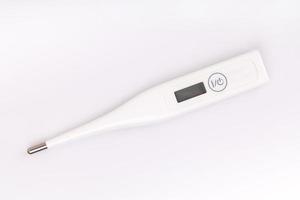 thermometer op witte achtergrond foto