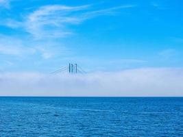 hdr weer wegbrug over Firth of Forth in Edinburgh foto