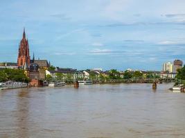 hdr-weergave van frankfurt, duitsland foto