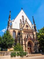 hdr thomaskirche kerk in leipzig foto