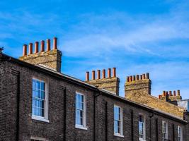 hdr traditionele Britse huizen foto