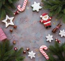 kerstversiering met koekjes foto