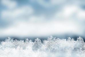 achtergrond van sneeuw. winters landschap. de textuur van de sneeuw foto