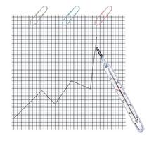 thermometer. medisch apparaat van kwikglas voor het meten van de lichaamstemperatuur. foto