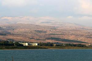 Lake Kinneret is een zoetwatermeer in het noordoosten van Israël. foto