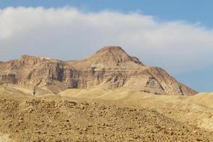 de woestijn van Judea in het Midden-Oosten, gelegen op het grondgebied van Israël en de westelijke oever van de rivier de Jordaan. foto