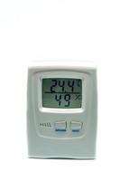 digitale hygrometer en thermometer apparaat geïsoleerd foto