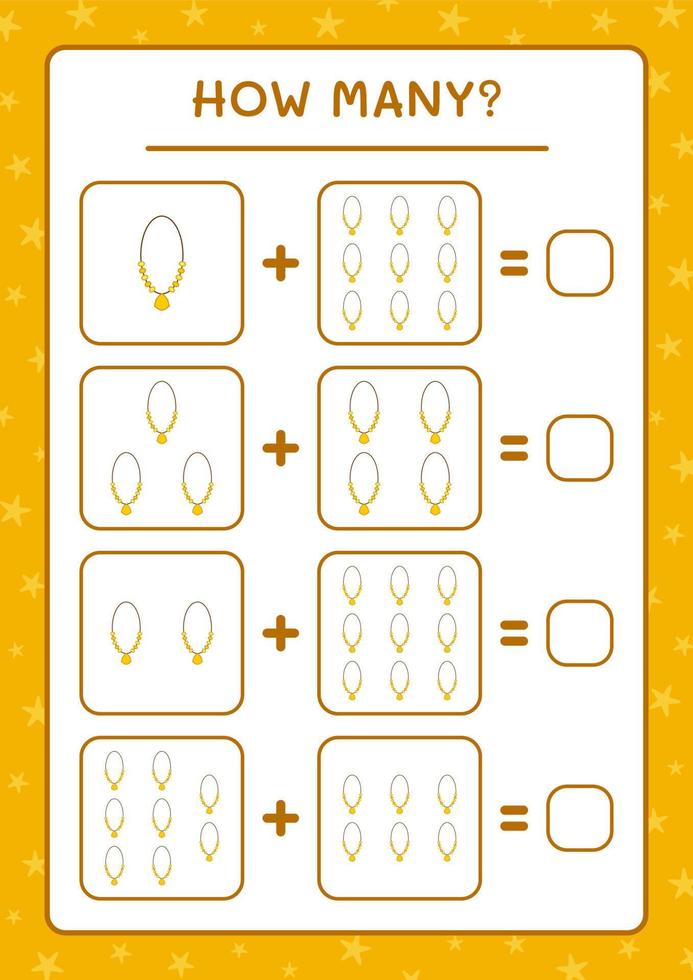 hoeveel hanger, spel voor kinderen. vectorillustratie, afdrukbaar werkblad vector