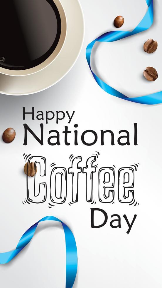 internationale of nationale koffiedag vector