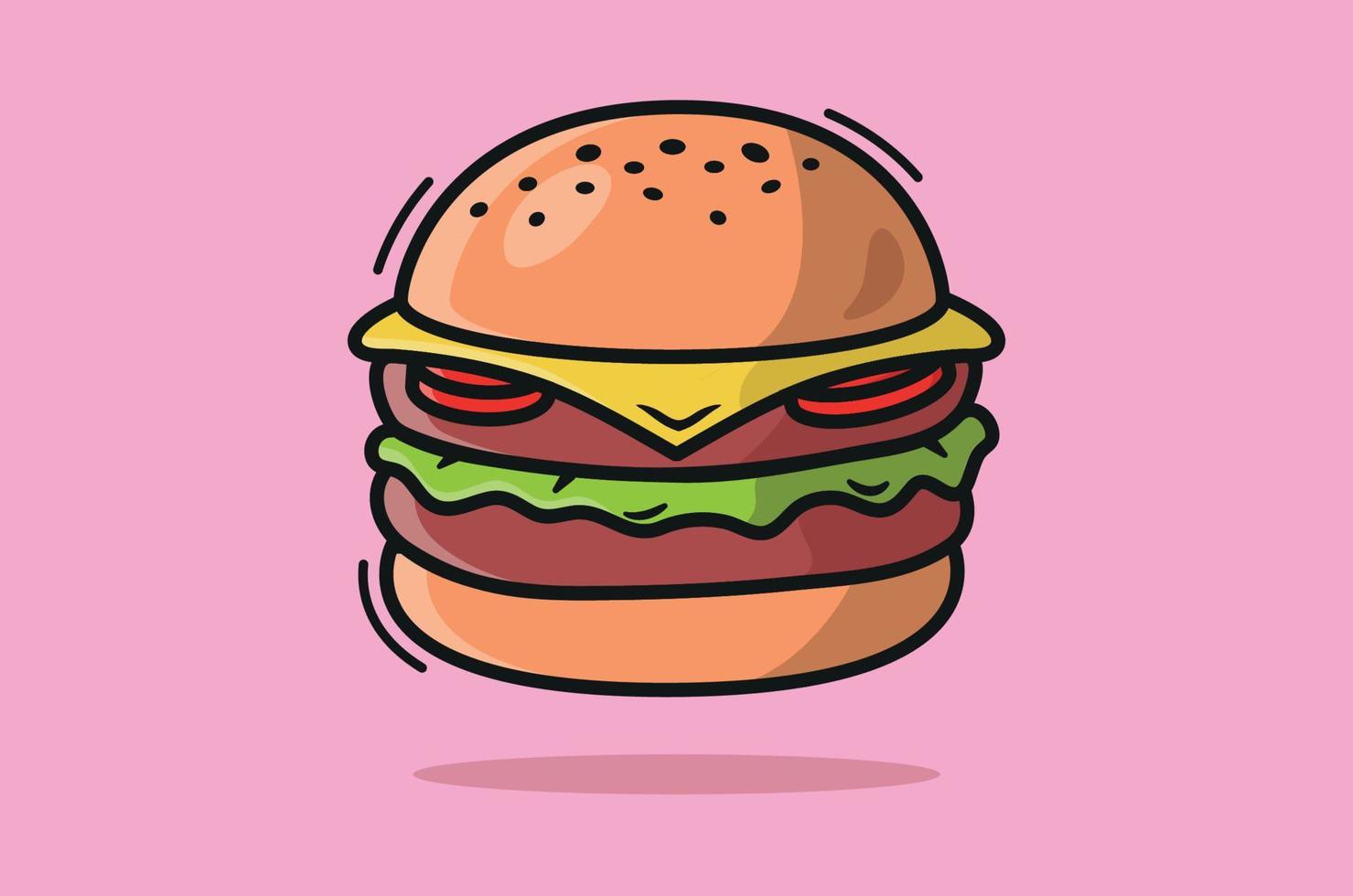 hamburger tekenen illustraties vector