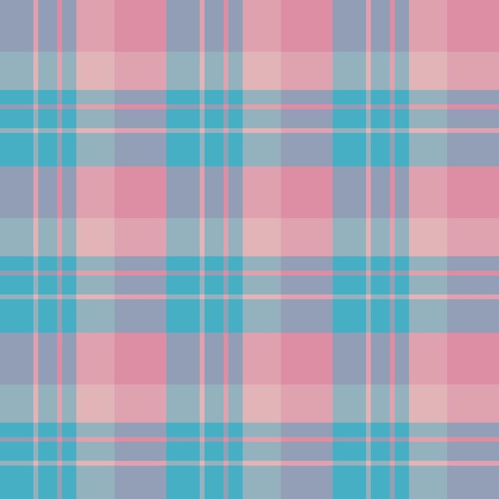 naadloos patroon in prachtige creatieve heldere blauwe en roze kleuren voor plaid, stof, textiel, kleding, tafelkleed en andere dingen. vector afbeelding.