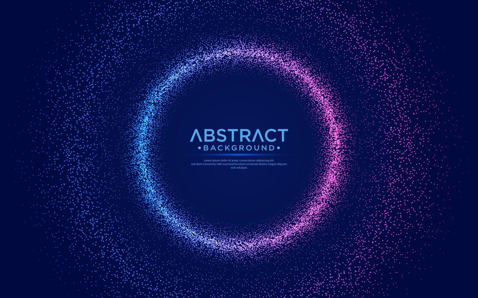 dynamische abstracte vloeibare stroom deeltjes achtergrond. glanzende abstracte deeltjesstroom achtergrond. futuristische achtergrond met stippencombinatie. vector