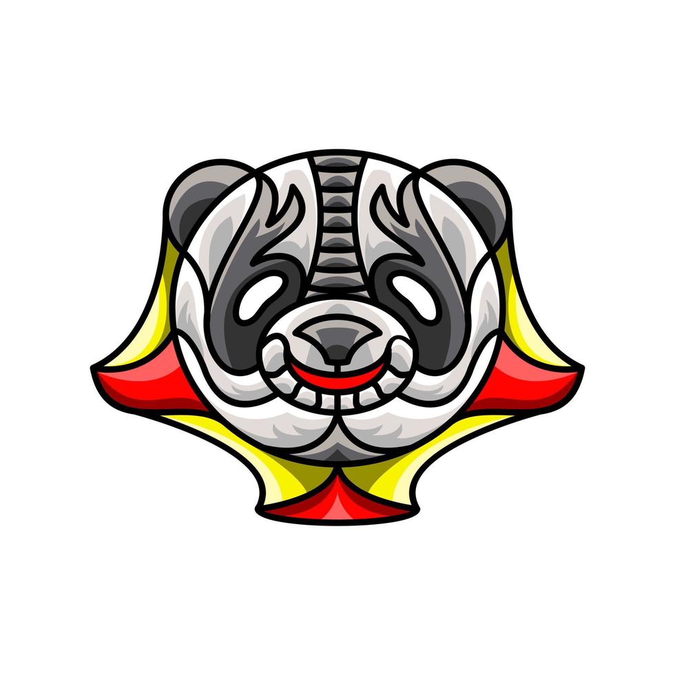 monster panda-logo vector