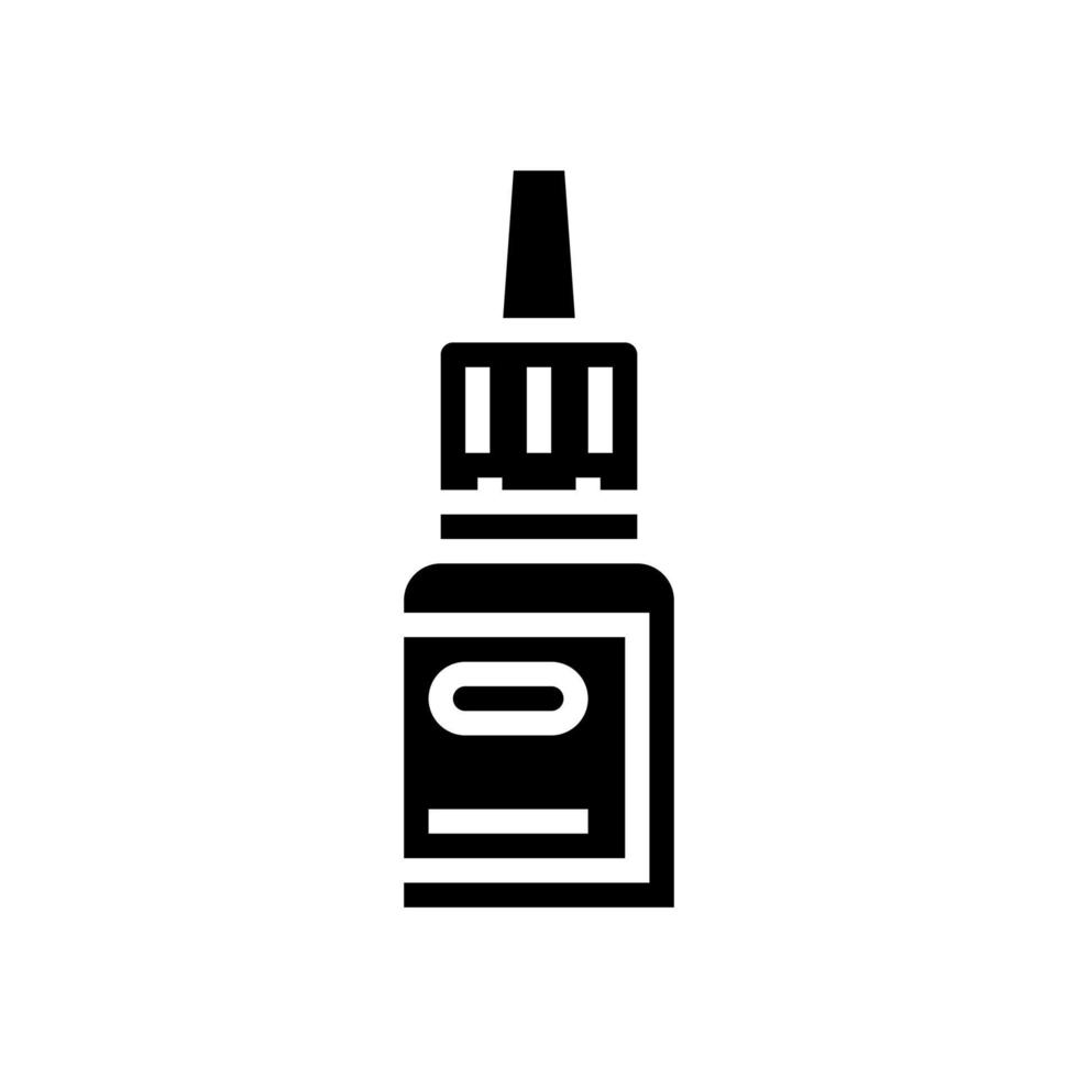 geneeskunde druppels fles glyph pictogram vectorillustratie vector