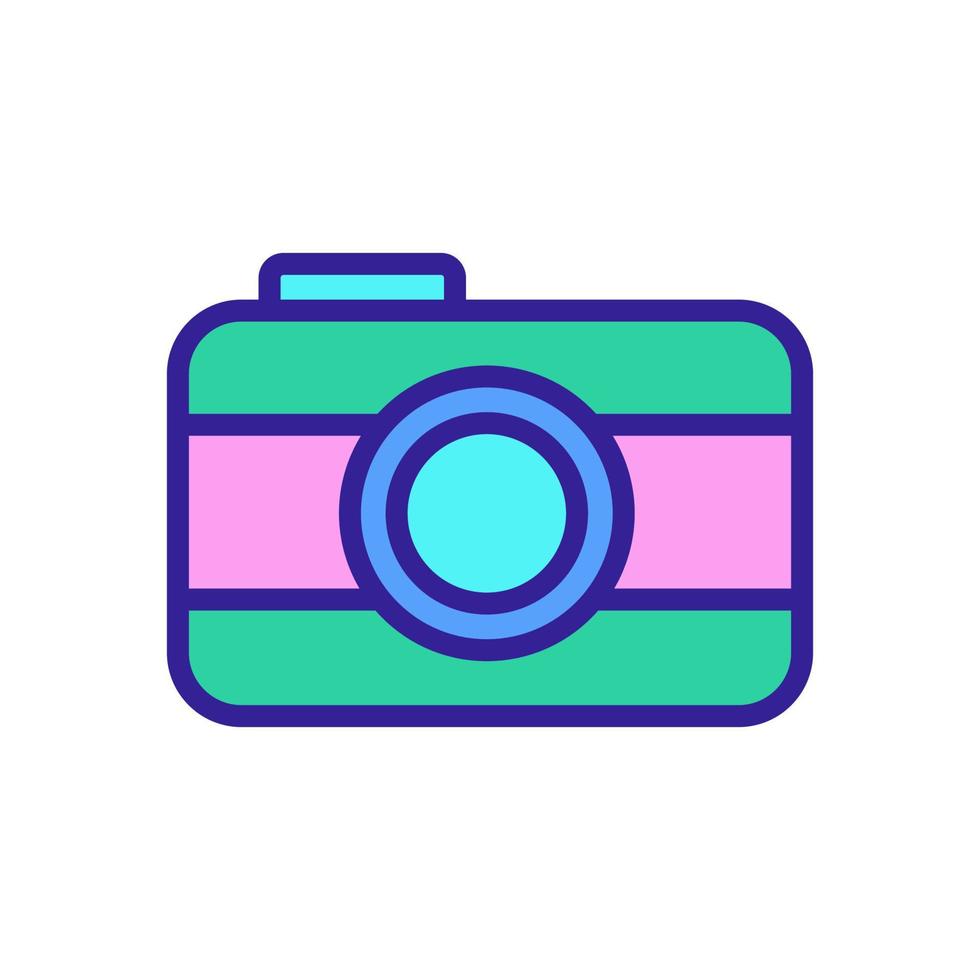 camera voor onderwater schieten pictogram vector. geïsoleerde contour symbool illustratie vector