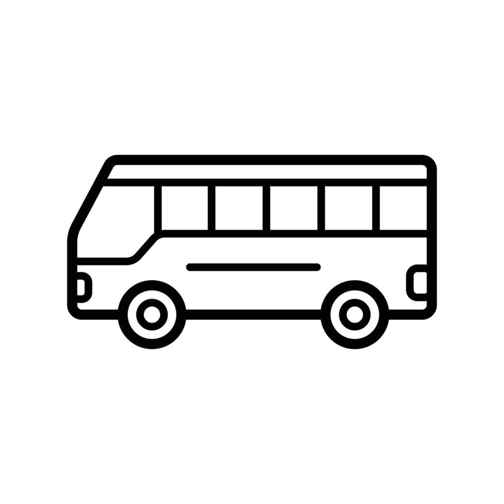 bus pictogram vector ontwerpsjabloon