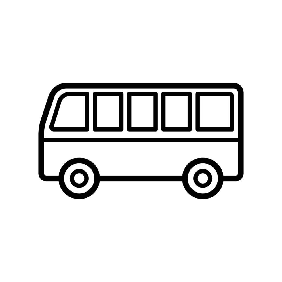 bus pictogram vector ontwerpsjabloon