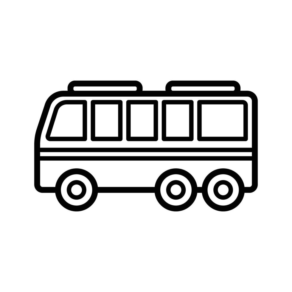 bus pictogram vector ontwerpsjabloon