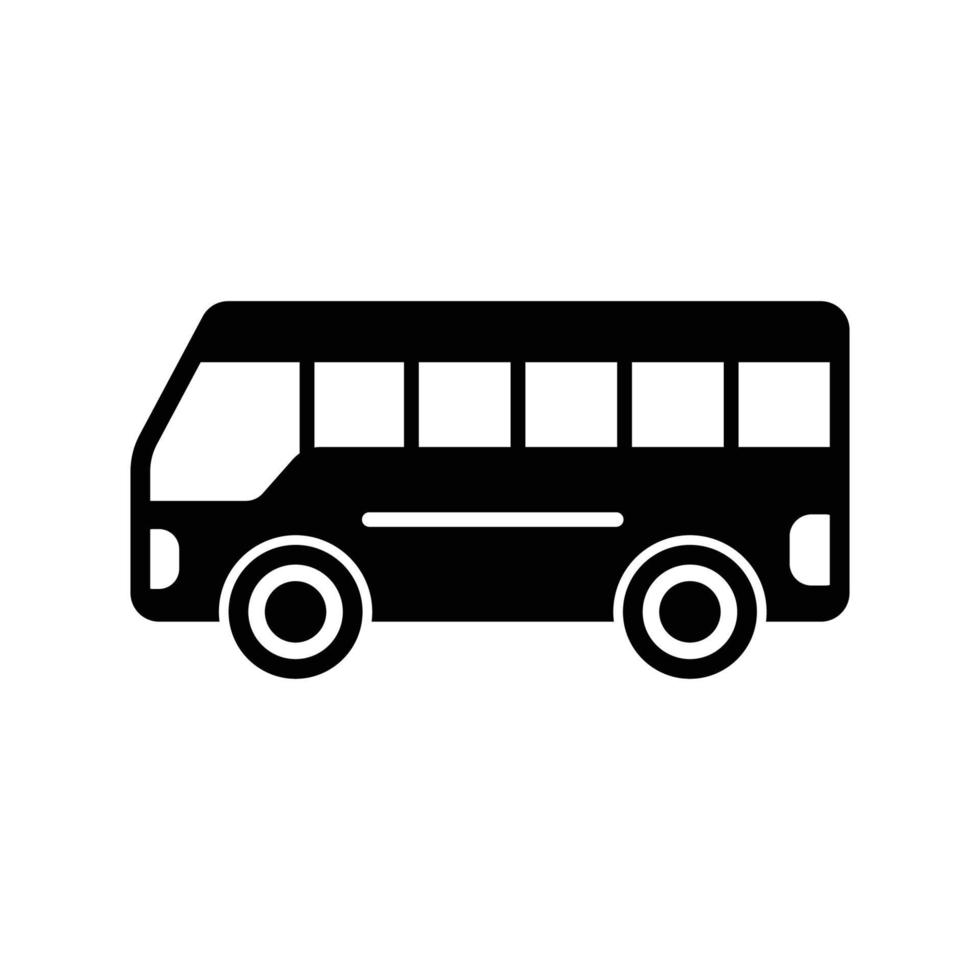 bus pictogram vector ontwerpsjabloon