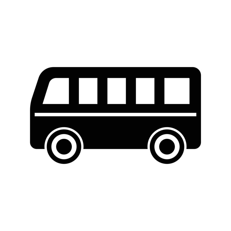 bus pictogram vector ontwerpsjabloon