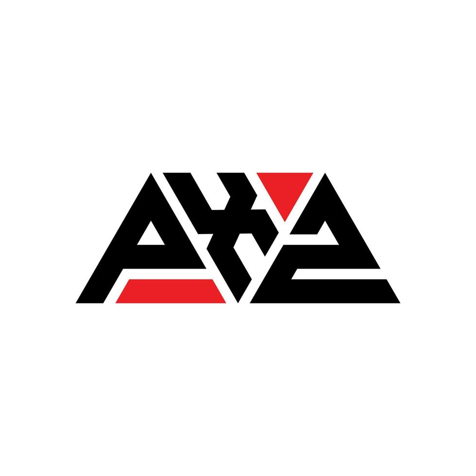 pxz driehoek brief logo ontwerp met driehoekige vorm. pxz driehoek logo ontwerp monogram. pxz driehoek vector logo sjabloon met rode kleur. pxz driehoekig logo eenvoudig, elegant en luxueus logo. pxz