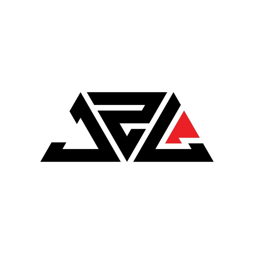 jzl driehoek letter logo ontwerp met driehoekige vorm. jzl driehoek logo ontwerp monogram. jzl driehoek vector logo sjabloon met rode kleur. jzl driehoekig logo eenvoudig, elegant en luxueus logo. jzl
