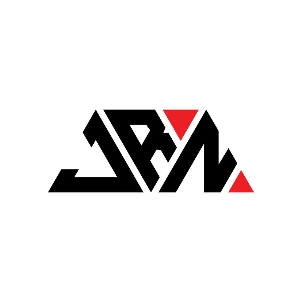 jrn driehoek brief logo ontwerp met driehoekige vorm. jrn driehoek logo ontwerp monogram. jrn driehoek vector logo sjabloon met rode kleur. jrn driehoekig logo eenvoudig, elegant en luxueus logo. jr