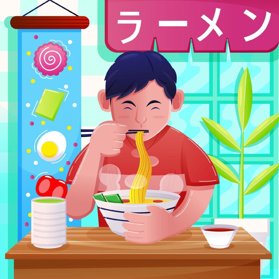 ramen winkel. vector illustratie