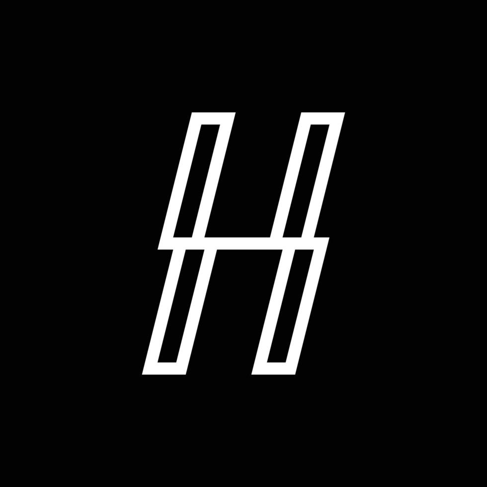modern monogram letter h logo-ontwerp vector