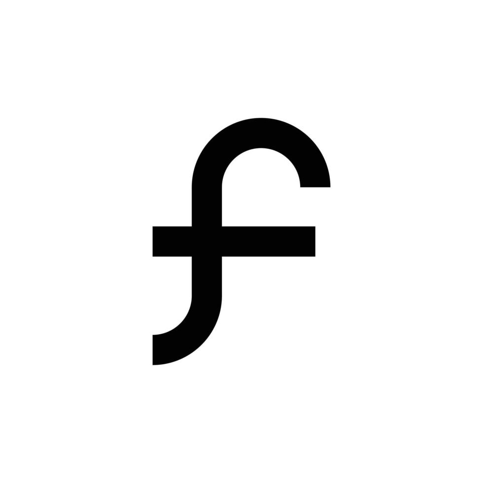 modern monogram letter f logo-ontwerp vector