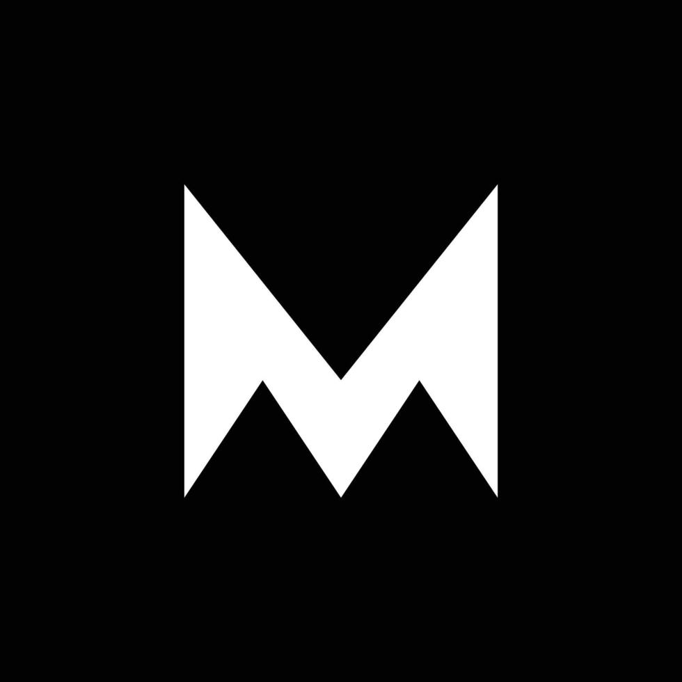 modern monogram letter m logo-ontwerp vector