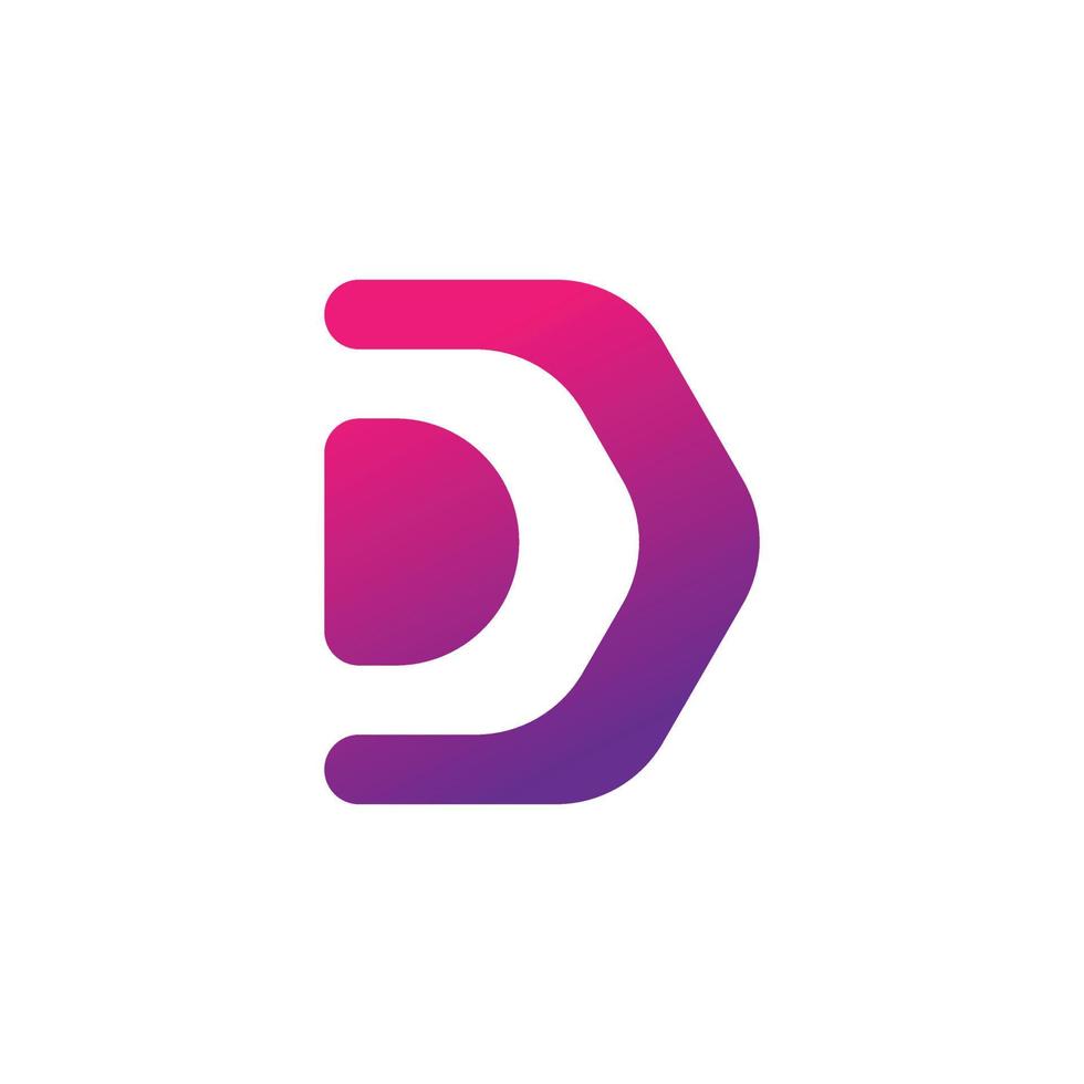 letter d modern logo-ontwerp vector