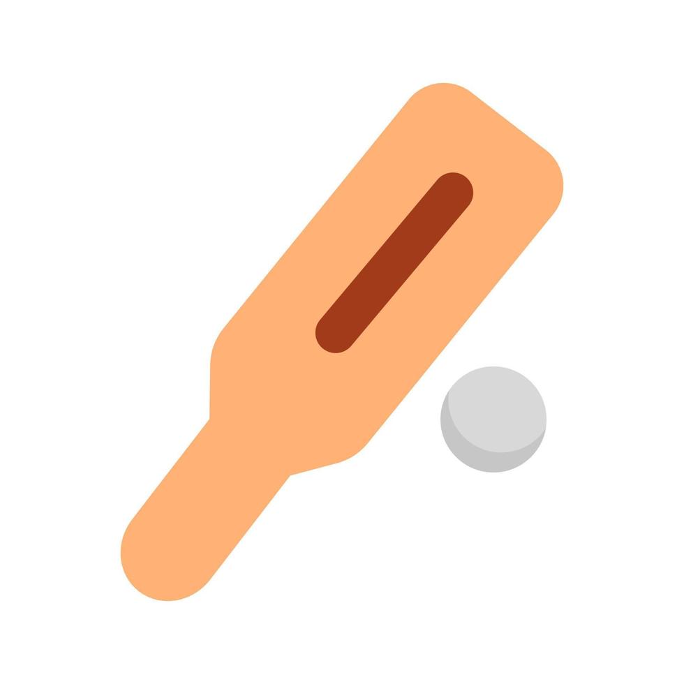 cricketpictogram met vlakke stijl vector