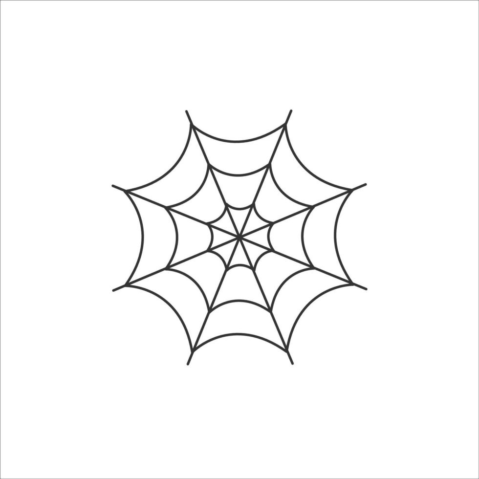 spinnenweb pictogram vector illustration.thin line