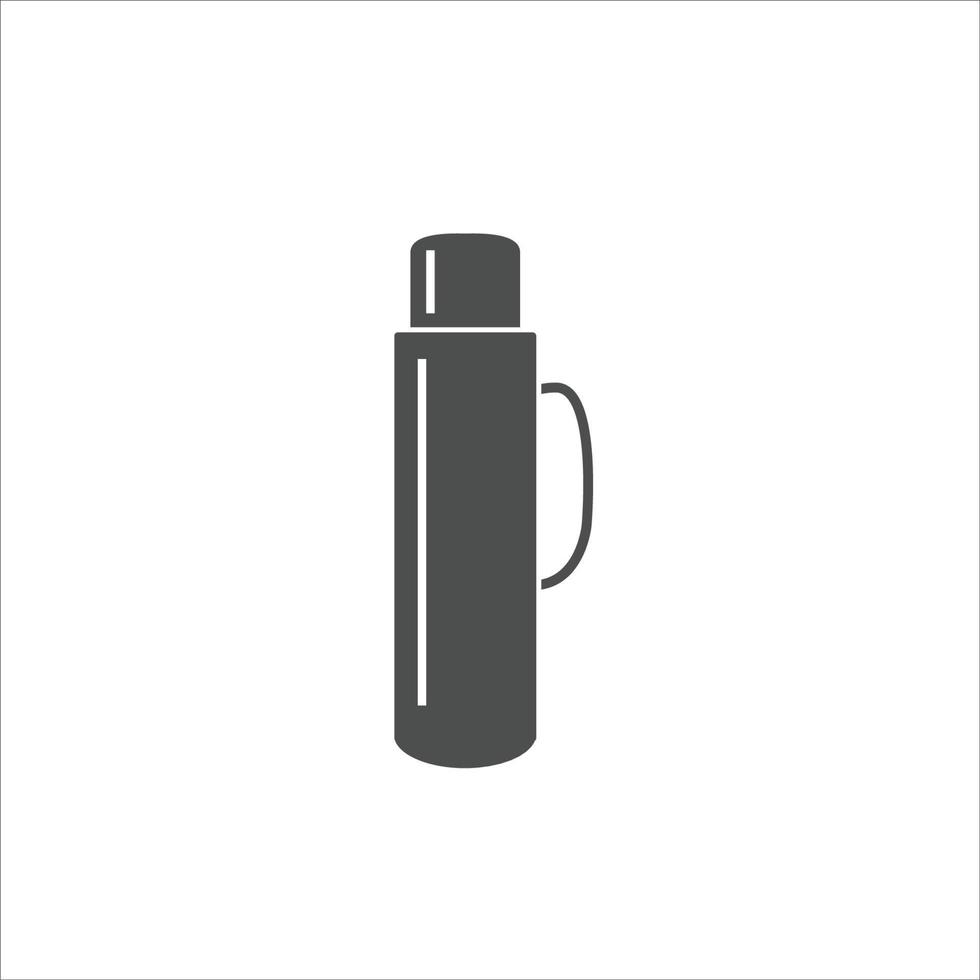 thermos pictogram vector teken geïsoleerd op een witte achtergrond