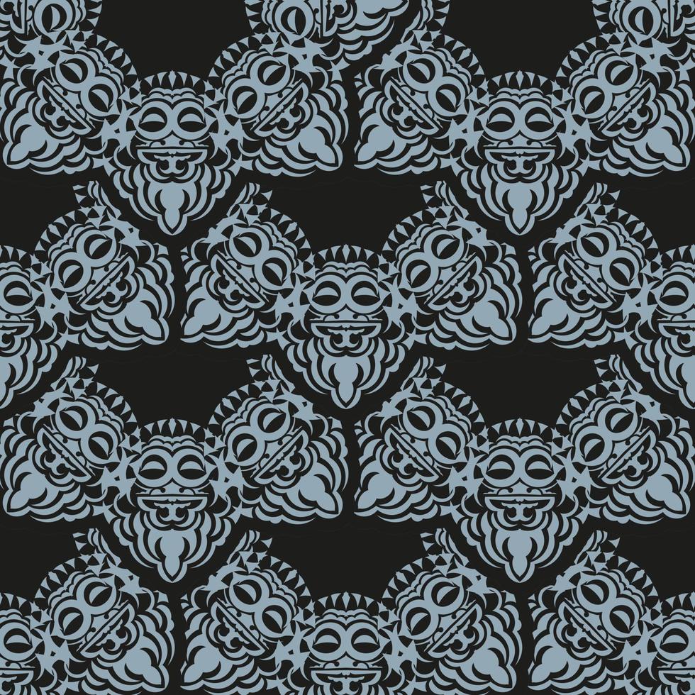 behang in een vintage stijlsjabloon. Indiase bloemenelement. grafisch ornament voor behang, stof, verpakking, verpakking. Chinees blauw en zwart abstract bloemenornament. vectorillustratie. vector
