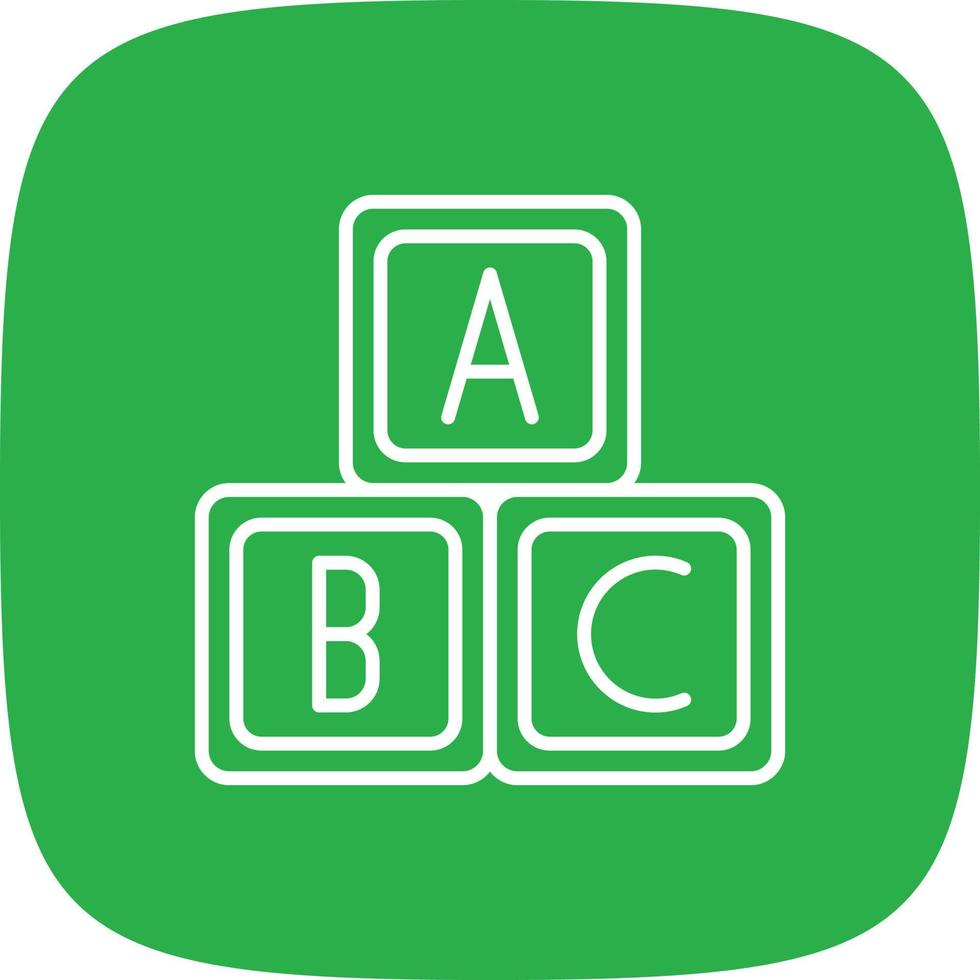 abc lijn ronde hoek vector