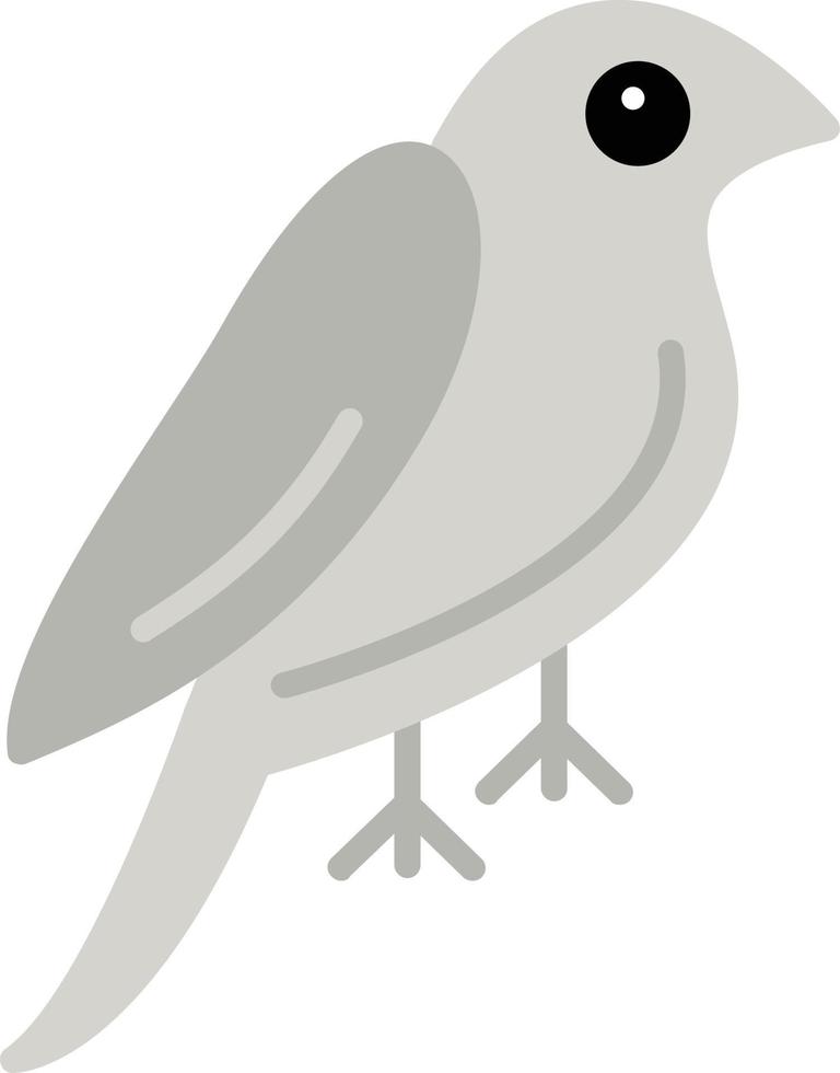 platte vogelpictogram vector