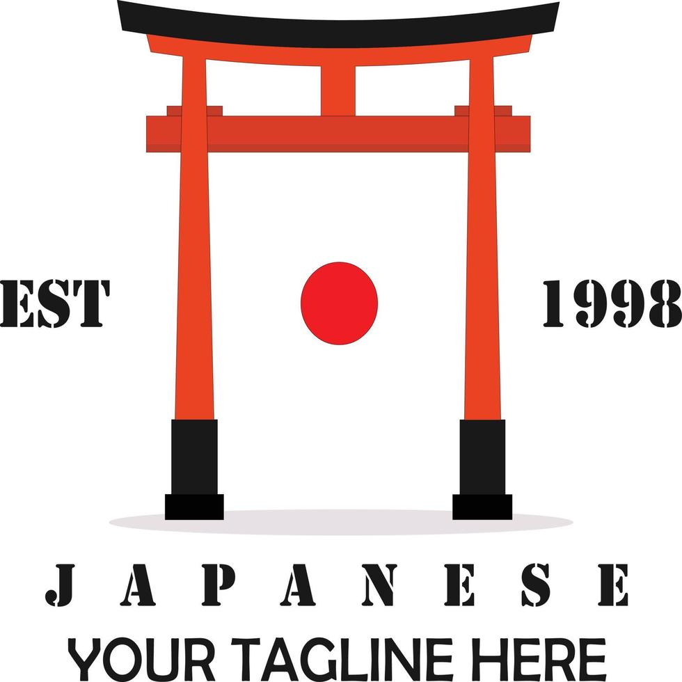 logo's of poortpictogrammen en Japanse vlaggen die kunnen worden gewijzigd of gebruikt volgens uw behoeften vector