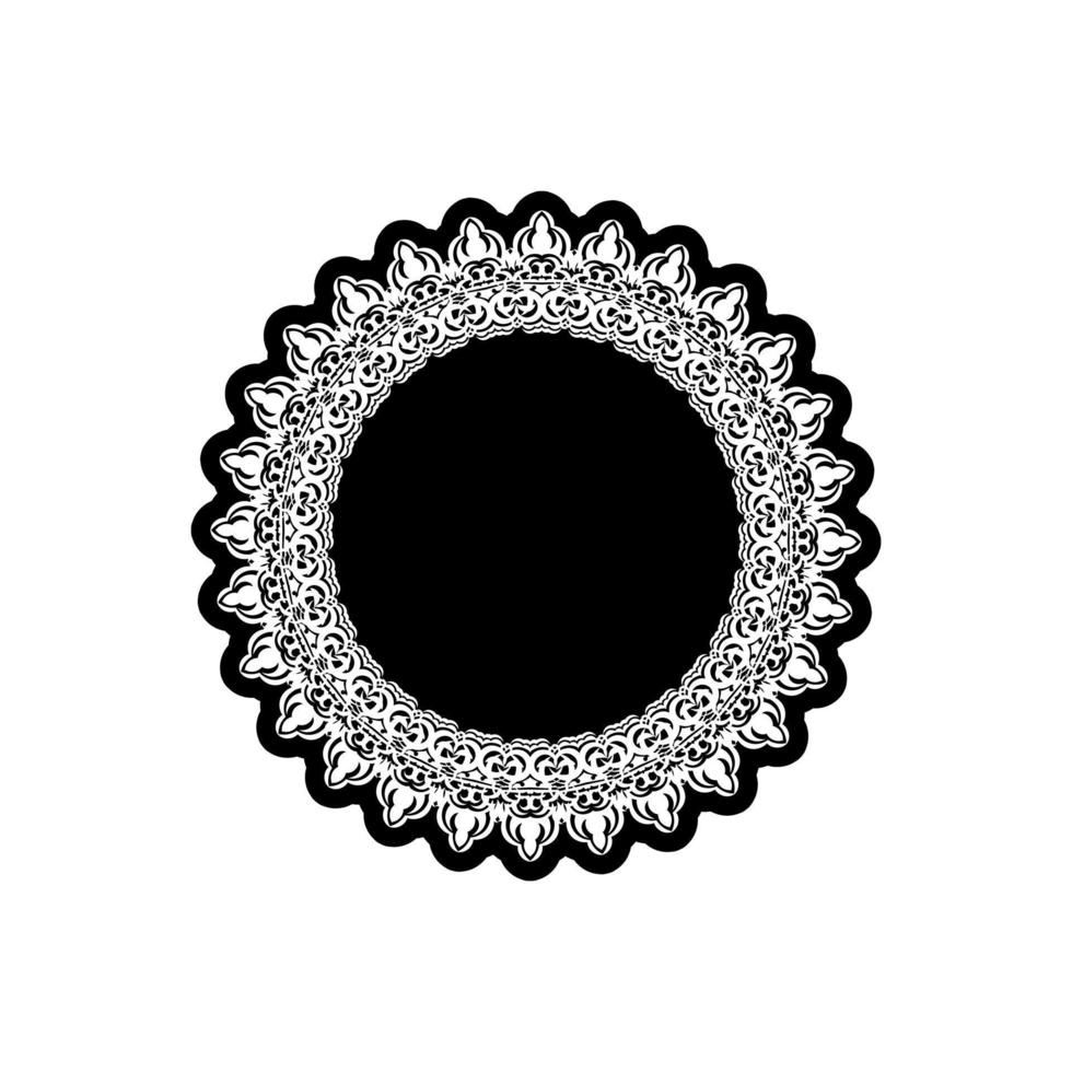 vintage mandala-logo ronde sieraad. decoratieve ronde ornamenten. ongebruikelijke bloemvorm. oosterse vector, patronen van antistresstherapie. weven ontwerpelementen. vector