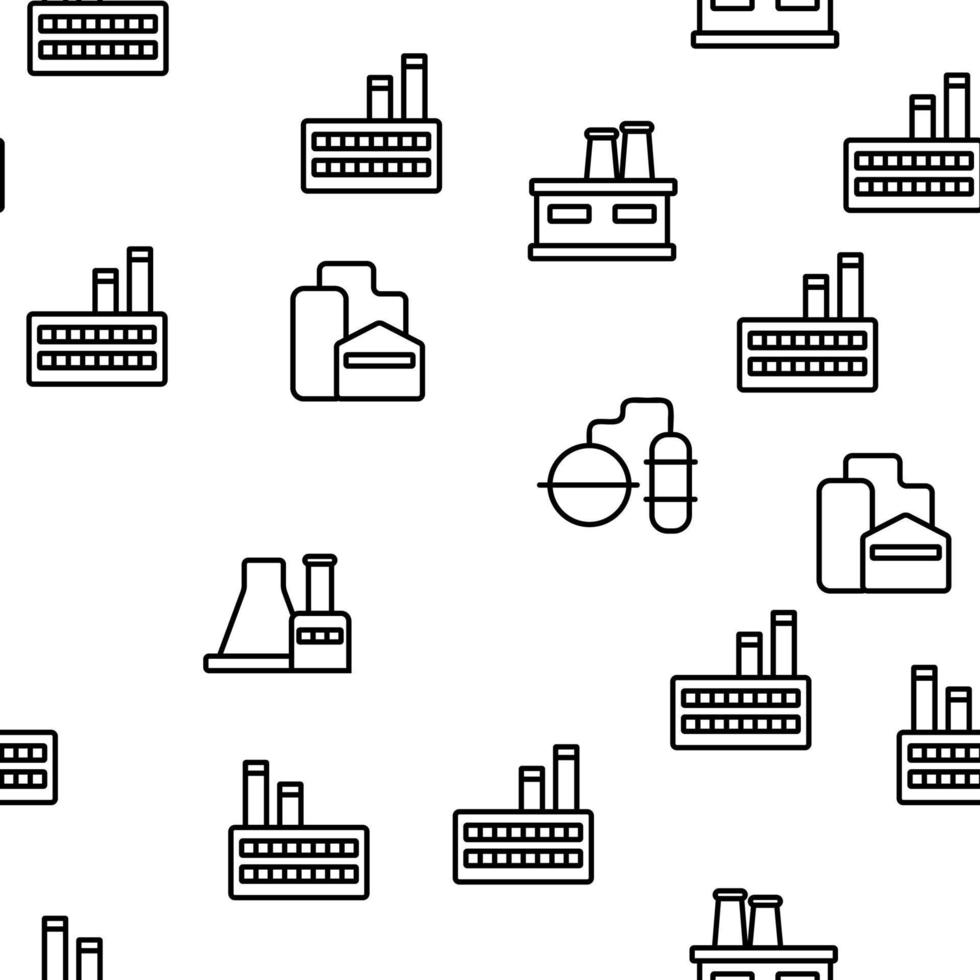 fabriek industrieel vector naadloos patroon