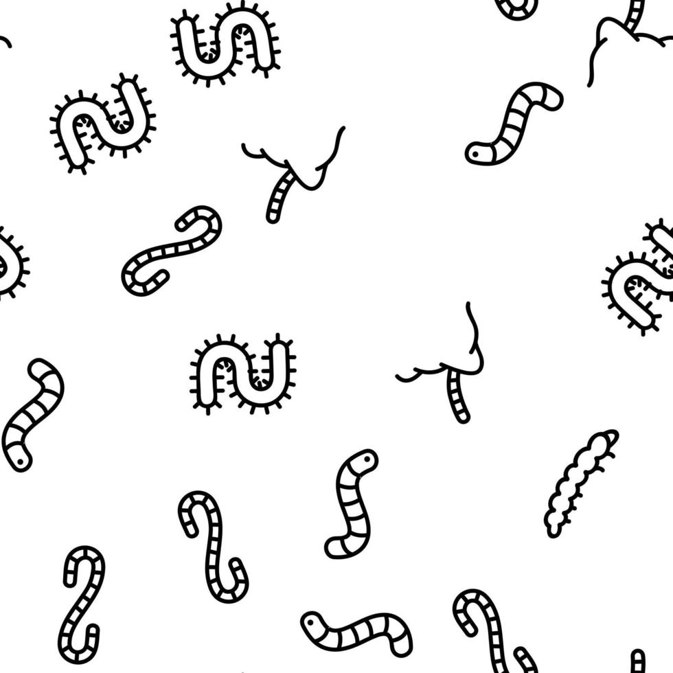 worm insect dier vector naadloos patroon